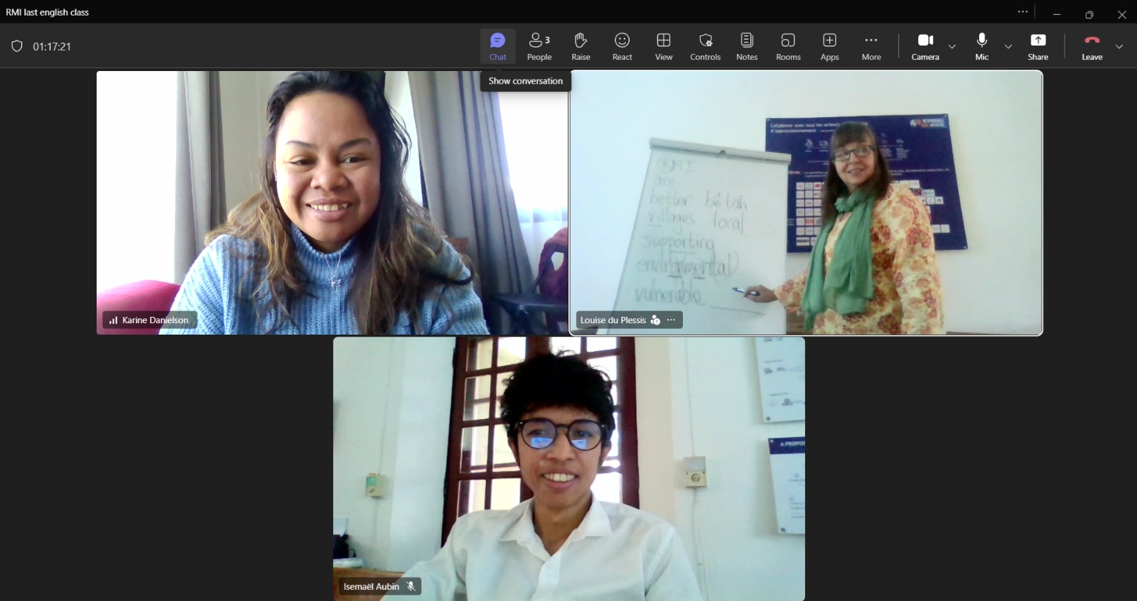 Online English lesson